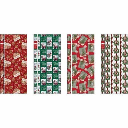 EXPRESSIVE DESIGN GROUP XMAS TRDTNL GFT WRAP40 in.W CW8040A8